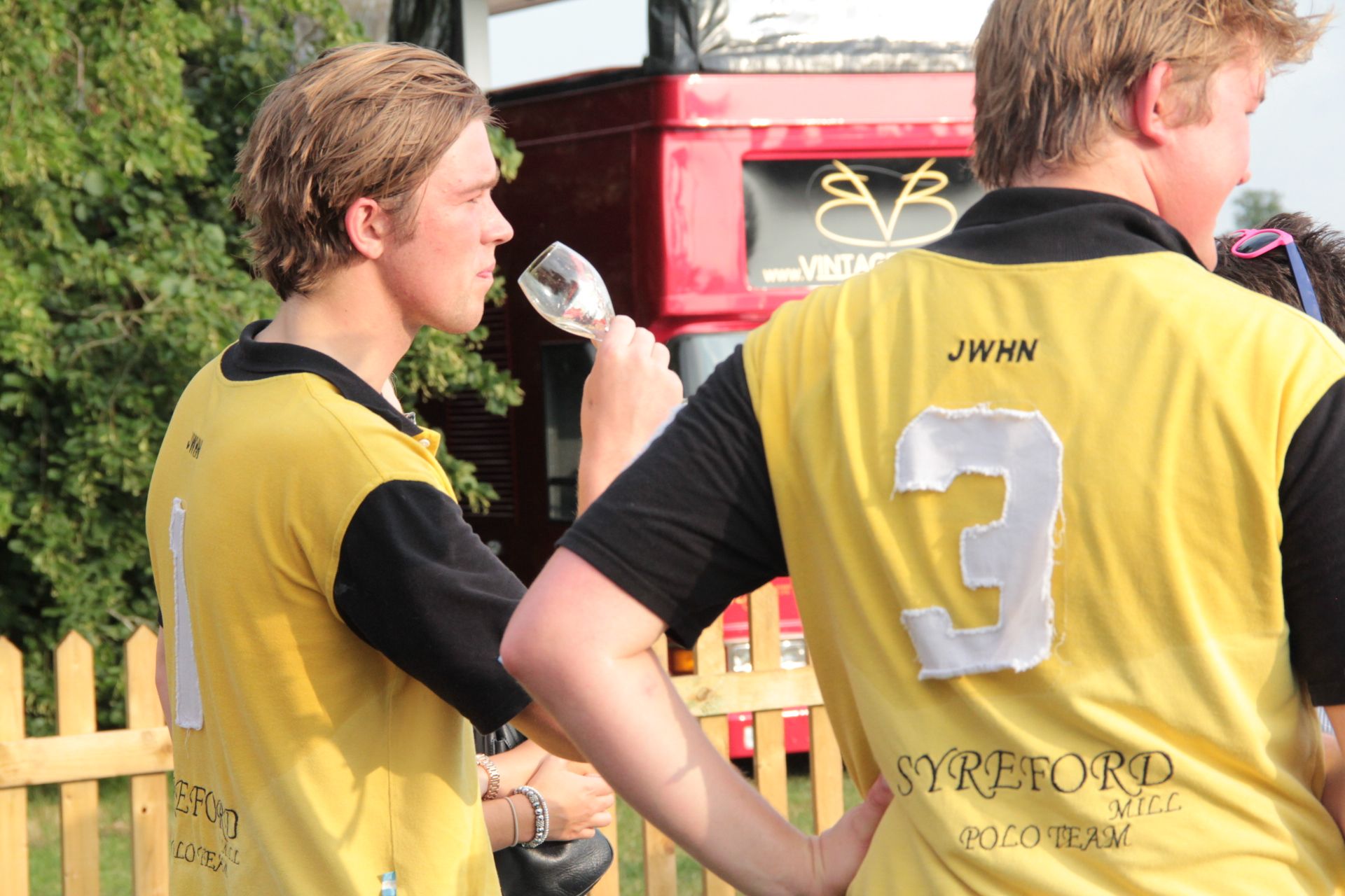 George & Freddie Meade (Nyetimber to drink)