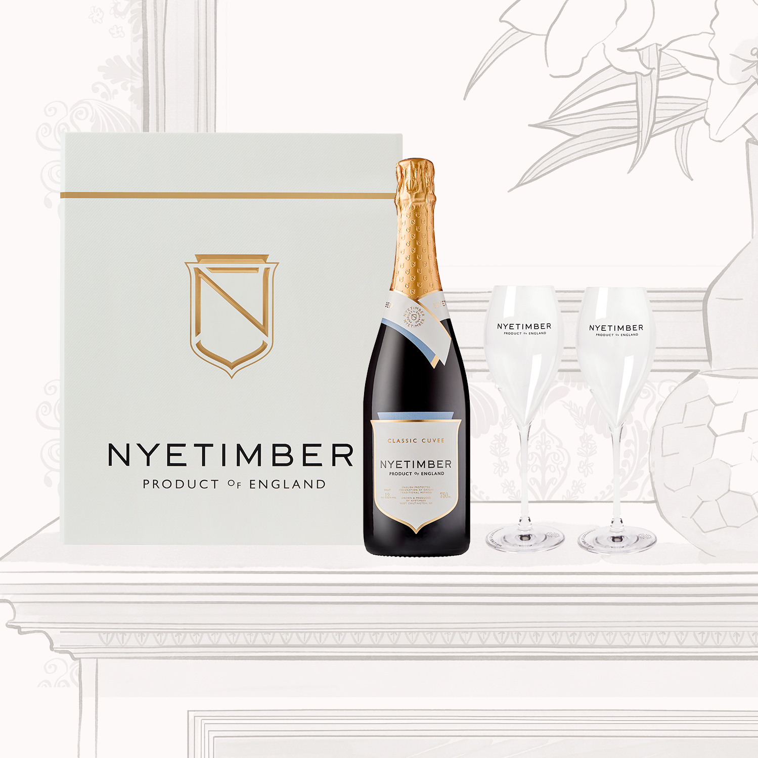 Nyetimber Gift Set with Glasses
