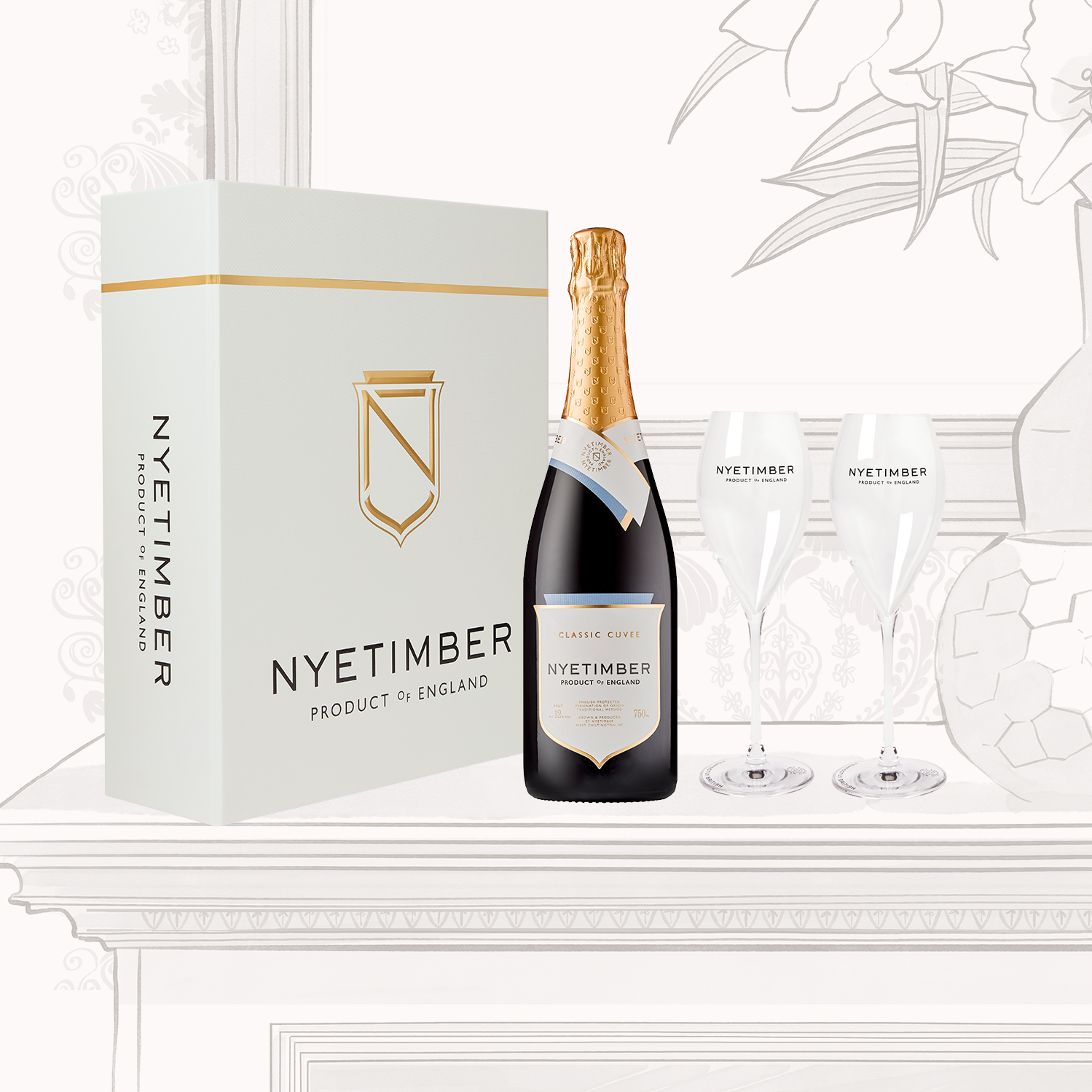 Nyetimber Gift Set with Glasses