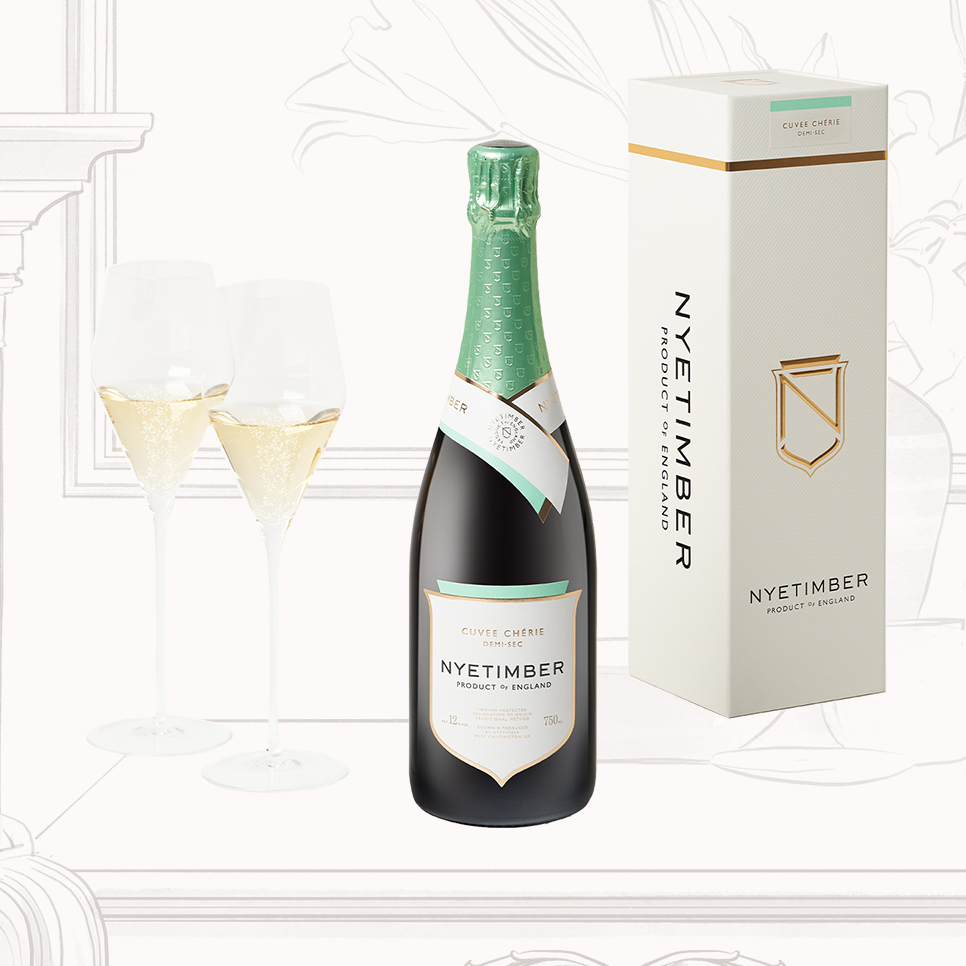 CHERIE GLASSES, BOTTLE AND BOX ANGLED 1X1