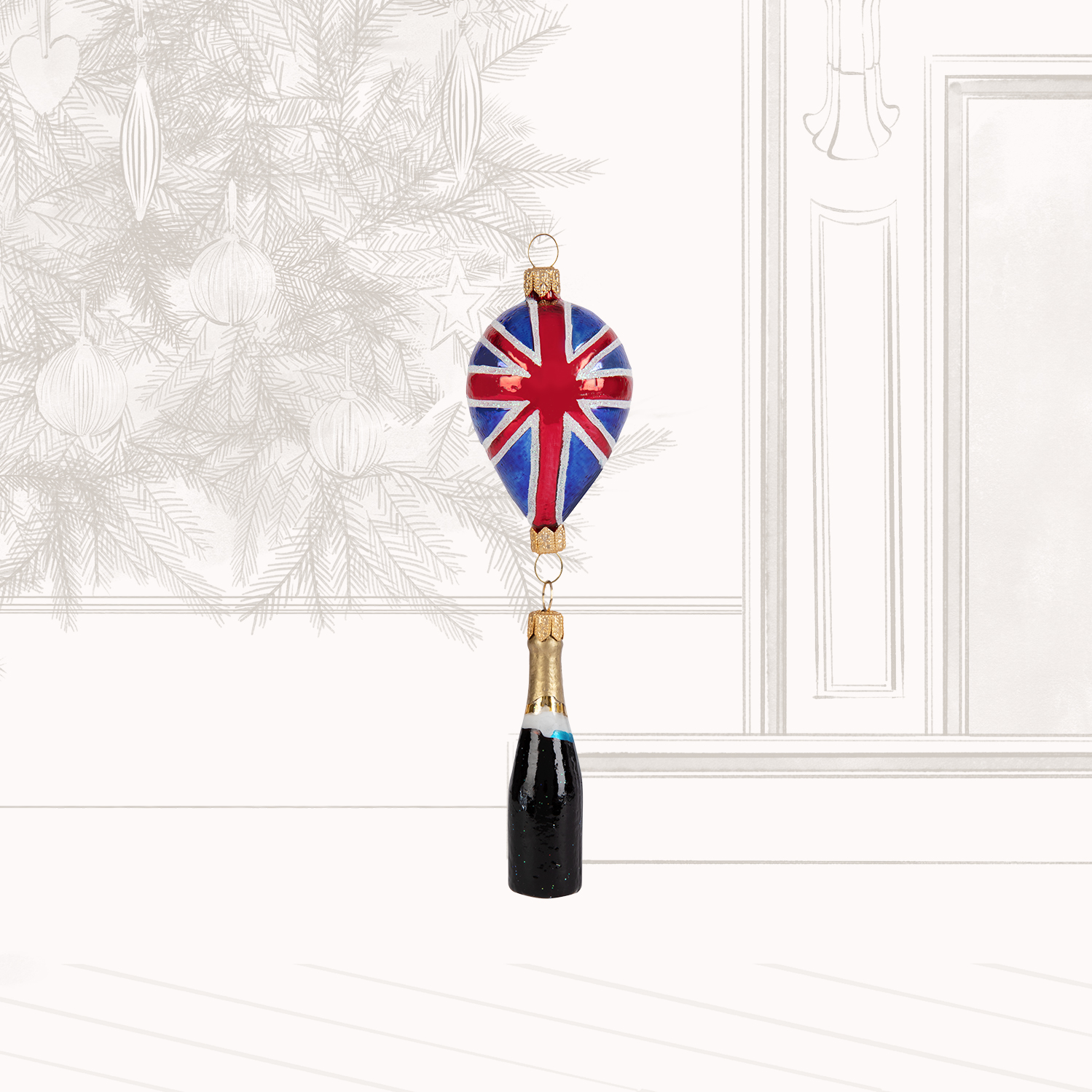 Nyetimber Hot Air Balloon Bauble