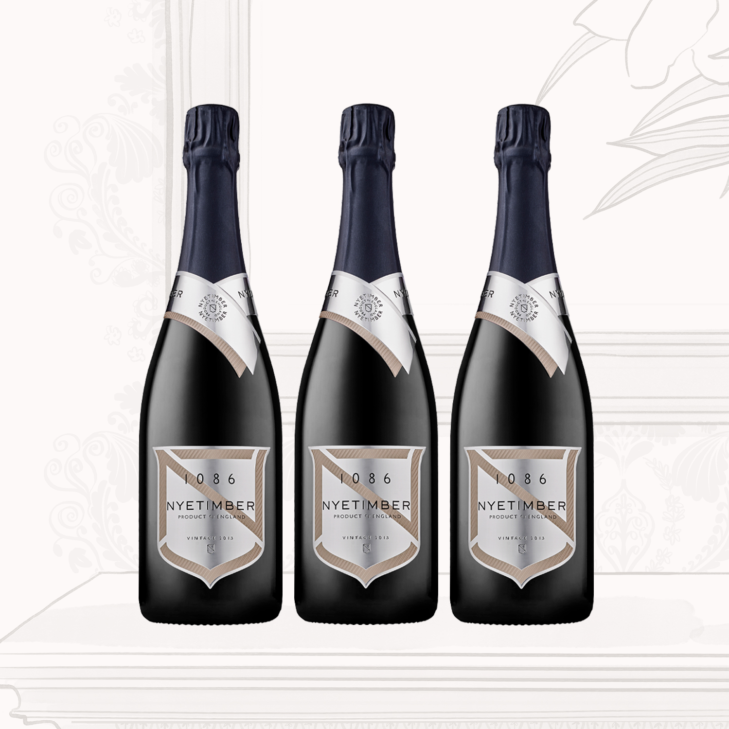 1086 2013 by Nyetimber Trio Set